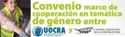 La UOCRA firm� un convenio de cooperaci�n en temas de g�nero con la C�mara de la Construcci�n