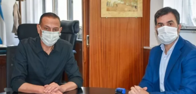 Echarren y Arrieta firmaron convenio para �una obra hist�rica� en Castelli