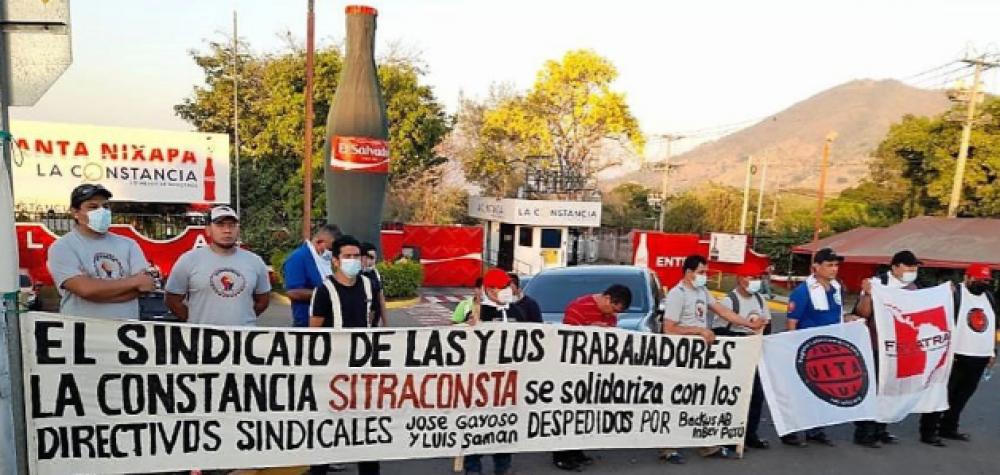 El Salvador | SINDICATOS | AB INBEV Sitraconsta exige reconocimiento y diálogo