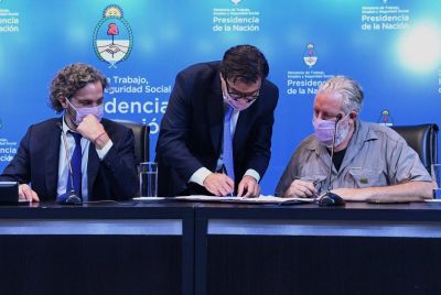Tras el acuerdo con la UTEP, el Gobierno formaliz� el registro de organizaciones de la econom�a popular