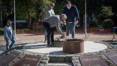 Contin�a la puesta en valor del Monumento a los Ca�dos en Malvinas