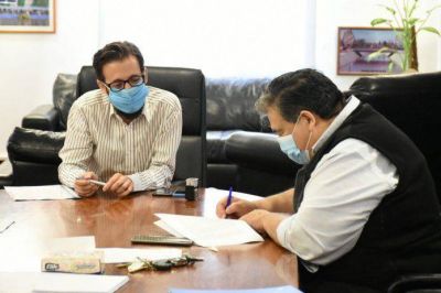 Ishii recibi� la visita del ministro Simone y juntos firmaron convenios