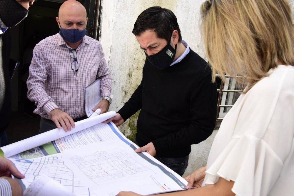 Nardini visit la obra del centro de salud Santa Mara