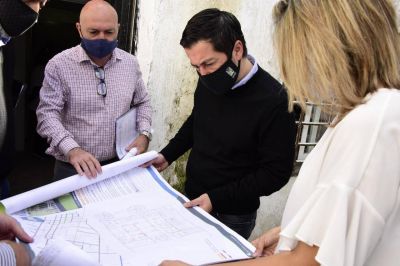 Nardini visit� la obra del centro de salud Santa Mar�a