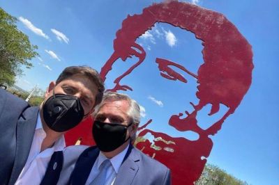 Kicillof, Guzm�n, De Pedro y gobernadores saludaron al Presidente por su cumplea�os 62