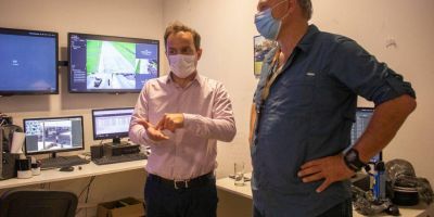 El Intendente recibi� la visita del ministerio de Seguridad bonaerense, Sergio Berni