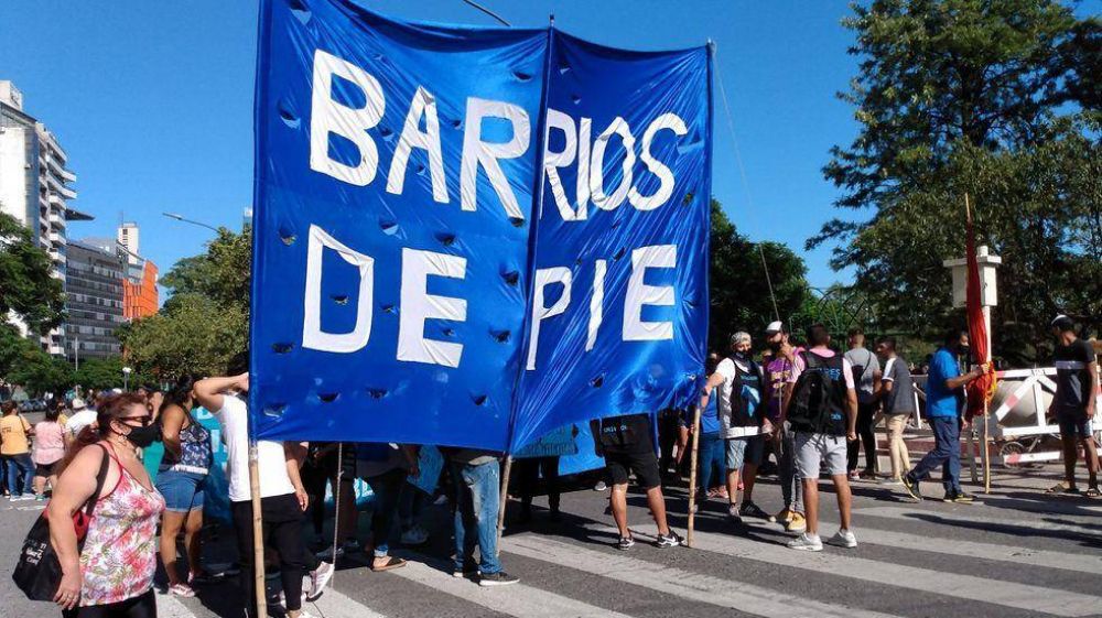 Ms marchas en Crdoba: manifestacin de Barrios de Pie