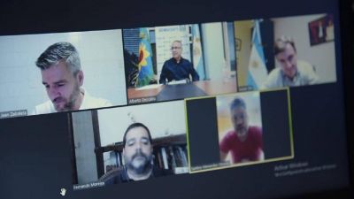 Ghi, Descalzo y Zabaleta se reunieron por el Coronavirus