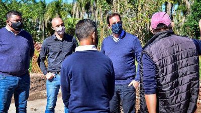  Ariel Sujarchuk supervis� el avance de importantes obras de repavimentaci�n en Bel�n y Gar�n