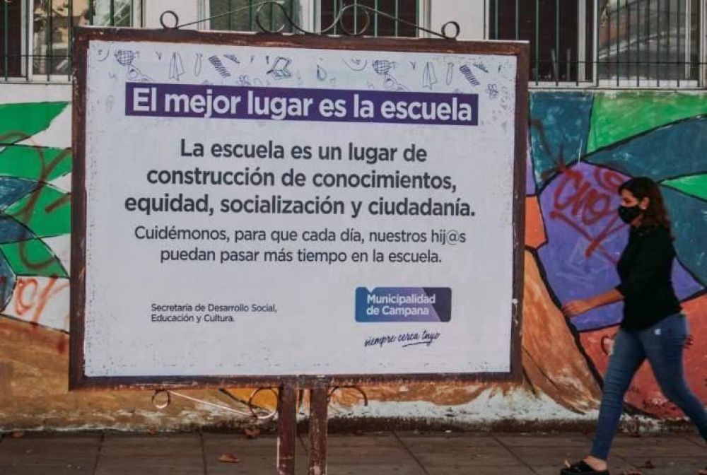 Abella le pide a Kicillof que no cierre las escuelas en Campana
