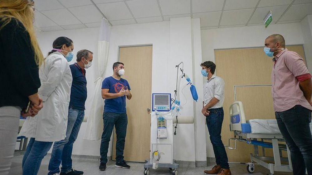 Juan Andreotti present la ampliacin de camas de terapia en el Hospital Municipal de San Fernando