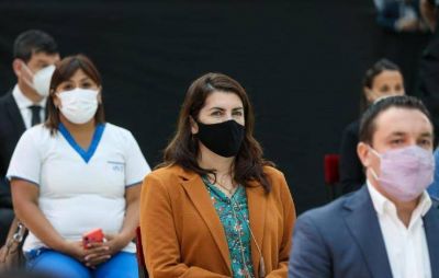 Mariel Fern�ndez particip� de anuncios del presidente para el personal de salud
