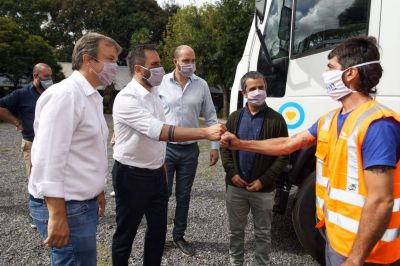 Cabandi� y Cascallares entregaron insumos para fortalecer la gesti�n de residuos de Almirante Brown