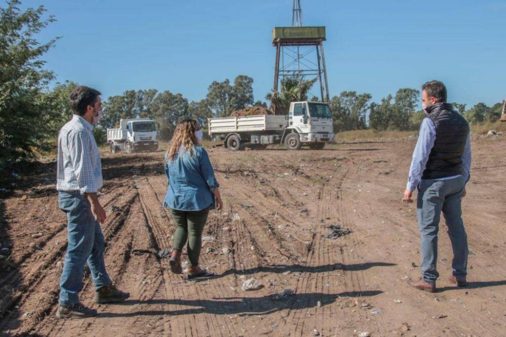 El intendente supervis los trabajos de saneamiento en el Basural Municipal