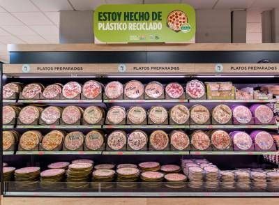 Mercadona incorpora plstico reciclado para mejorar el envase de sus pizzas refrigeradas