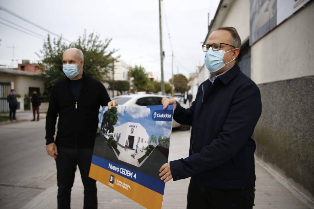 Rodrguez Larreta visit Fuerte Apache junto a Valenzuela