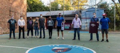 Recorrida en las obras de remodelaci�n del Club San Mart�n de Escalada