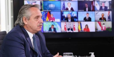 Cita a Per�n, compromisos, reconstrucci�n de la regi�n y vacunas: seis definiciones de Alberto (que no escuch� Biden) en la Cumbre de L�deres sobre el Clima