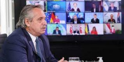 Cita a Per�n, compromisos, reconstrucci�n de la regi�n y vacunas: seis definiciones de Alberto (que no escuch� Biden) en la Cumbre de L�deres sobre el Clima