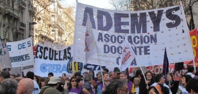 Ademys sostiene el paro en CABA por 48 horas �La Ctera debe convocar a un plan de lucha nacional� 