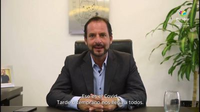 Sujarchuk mostr� su preocupaci�n por la falta de camas y respiradores: �Les pido por favor que se cuiden todos�