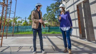 Juan Andreotti recorri� la �ltima etapa de obra del nuevo Centro de Salud 31 de San Fernando