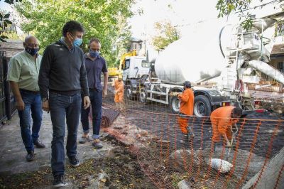 Bajo de San Isidro: pavimento nuevo en la calle H�roes de Malvinas