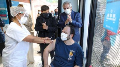 El Presidente visit� una unidad sanitaria de Acumar