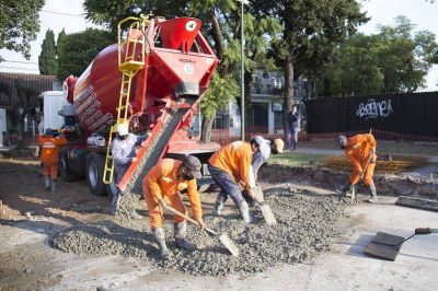 San Isidro: pavimento nuevo en Beccar
