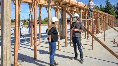 Juan Andreotti recorri� la obra de la futura Planta de Reciclaje Municipal