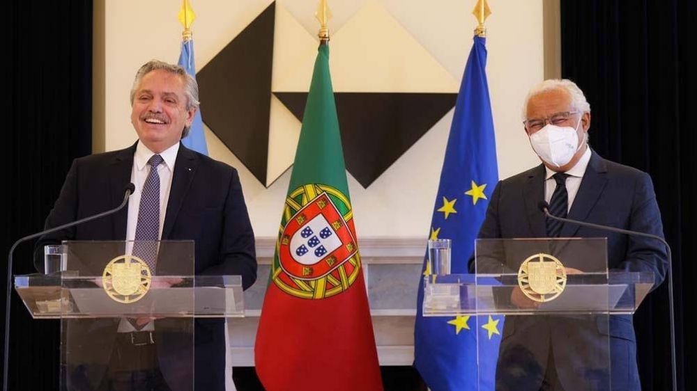El Presidente recibi el apoyo de Portugal en las negociaciones con el FMI por la deuda