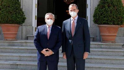 Alberto Fern�ndez se reuni� con el Rey Felipe VI para fortalecer su estrategia de negociaci�n con el FMI