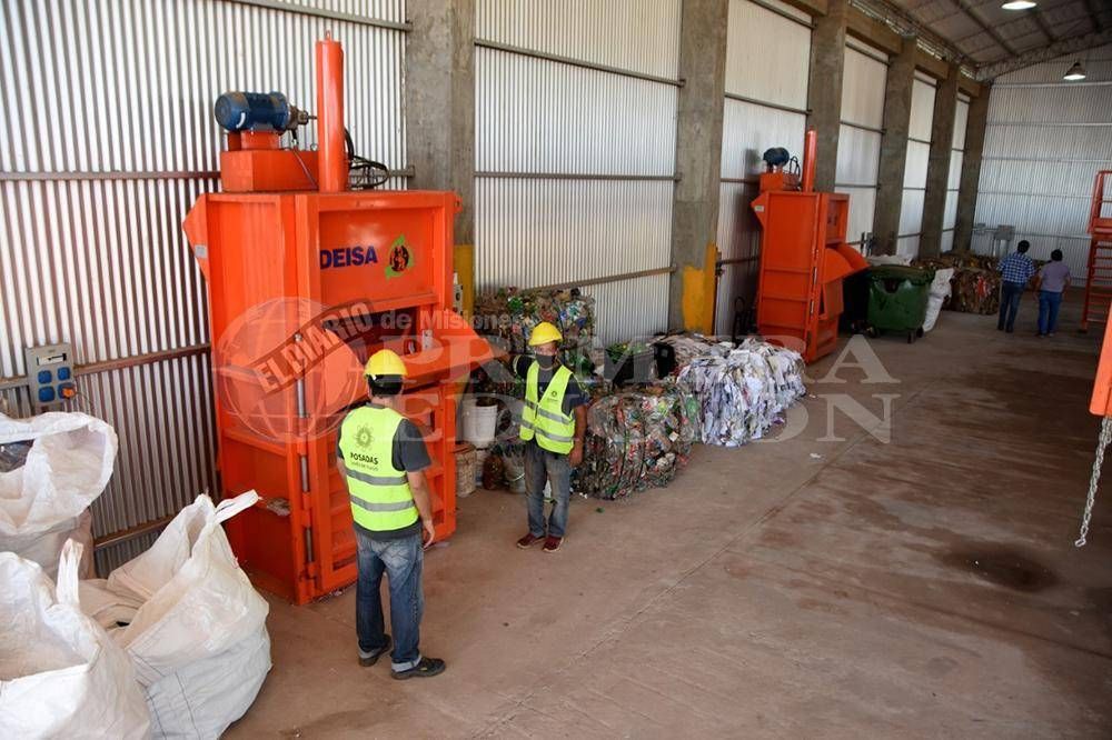 La planta de reciclaje de Nemesio Parma rescat 50 mil kilos de residuos