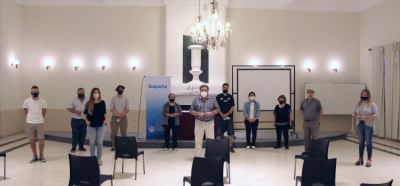 Suipacha: Federico supervis� las obras realizadas en el Teatro de la Sociedad Espa�ola