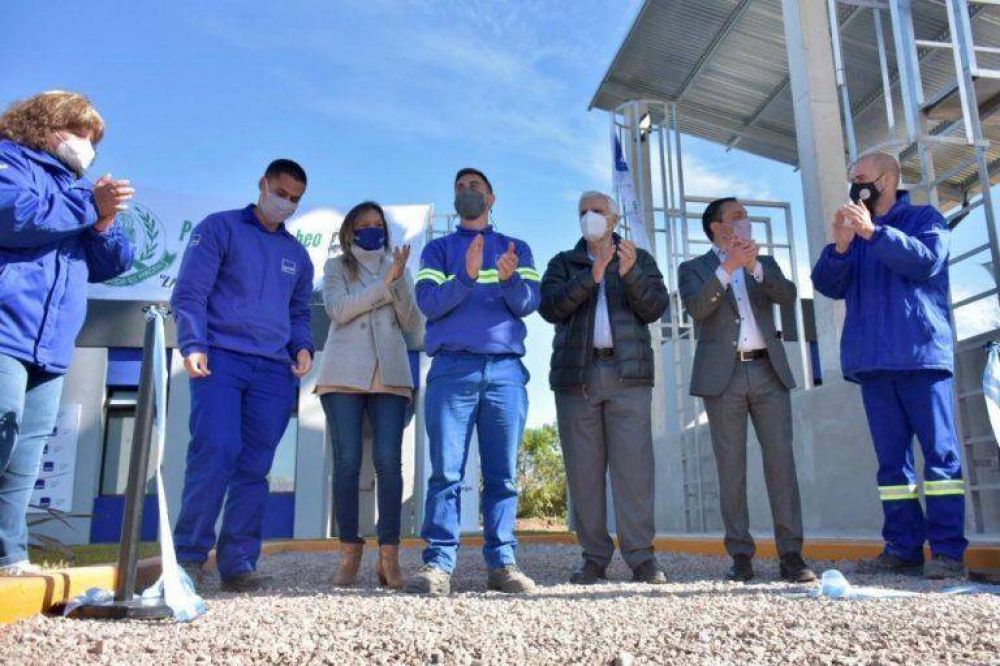 Malena Galmarini, Andrs Watson y Jos Luis Lingeri inauguraron nuevas instalaciones del Rebombeo El Cruce en Florencio Varela