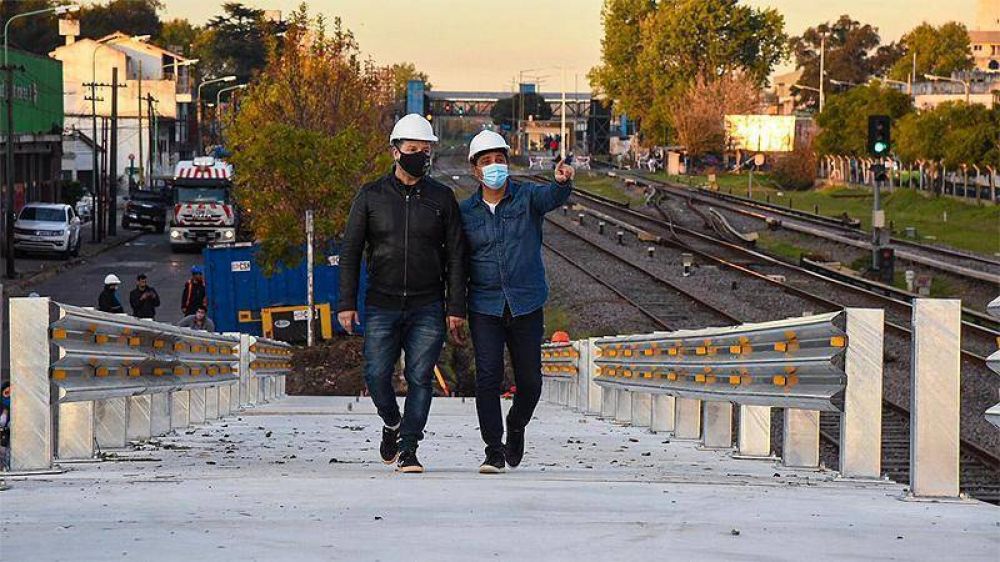 Merlo: Avanza la construccin del puente modular de San Antonio de Padua