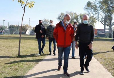 Con Larreta, Grindetti present� el nuevo centro de camas extrahospitalarias en Monte Chingolo