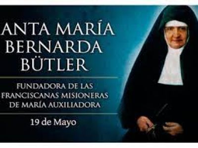 Hoy es fiesta de Santa Mar�a B�tler, la misionera de los indigentes en Sudam�rica