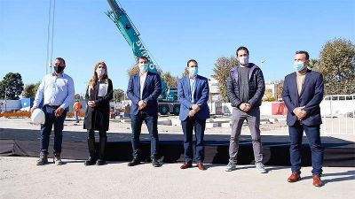 Chornobroff y Sierra participaron del inicio de las obras de restaurante de fast food en el Alto Avellaneda