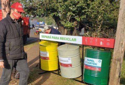  Instalan terminales de separaci�n de residuos en varios puntos de Iguaz�