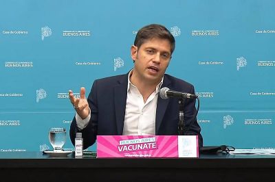 Axel Kicillof advirti� que la sociedad enfrenta a 
