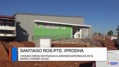 Avanzan las obras del Iprodha para los Jardines Maternales de Itaemb� Guaz�