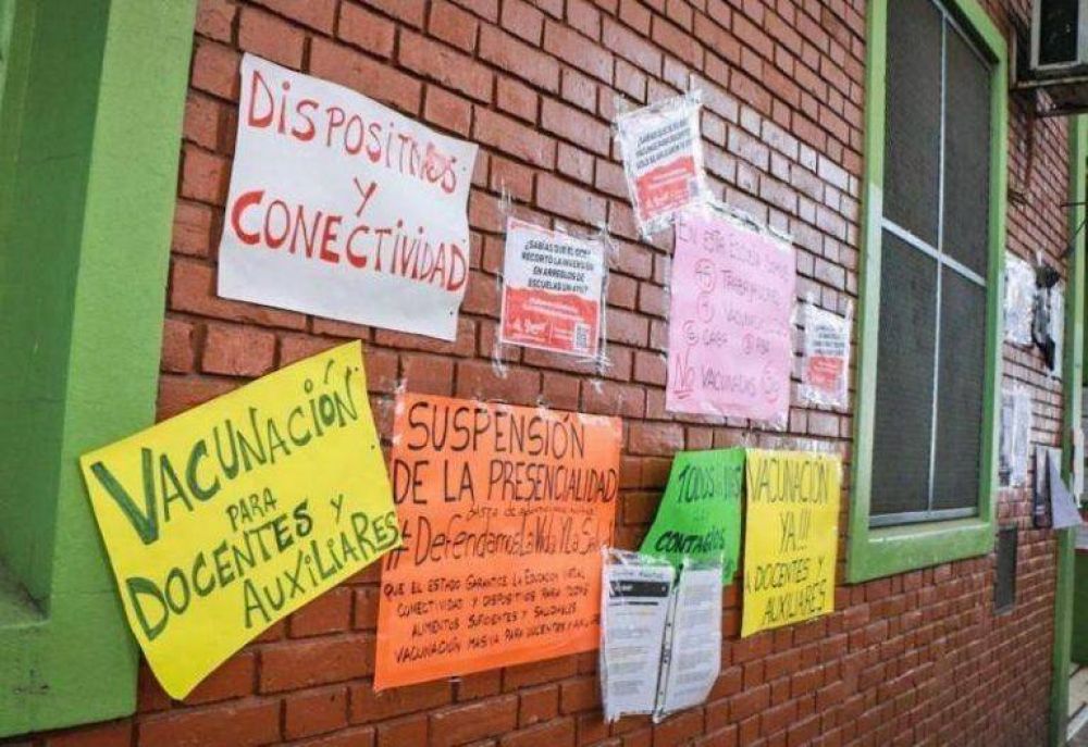 Docentes porteños vuelven a los paros este lunes en la Ciudad contra la presencialidad y en reclamo de clases «virtuales y vacunación»