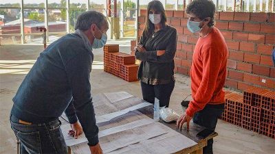Juan Andreotti recorri� la obra de ampliaci�n del Hospital Municipal de San Fernando