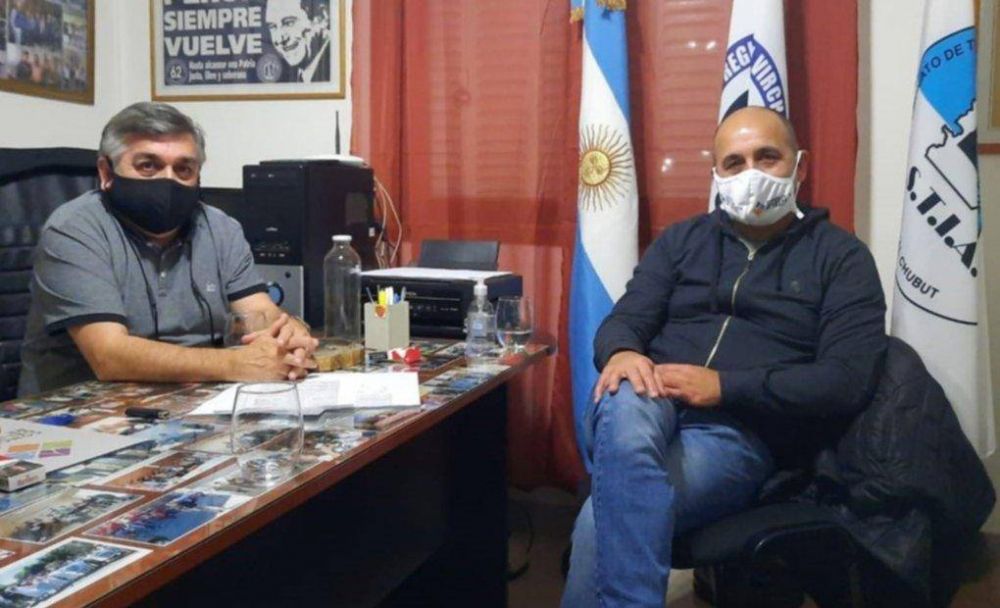 Cceres se reuni con Luis Nez para conversar sobre el polmico convenio de capacitacin laboral entre el STIA y la Municipalidad de Trelew