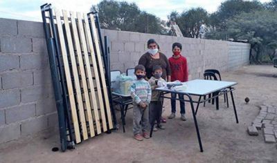 Desarrollo Social de la provincia asisti� a 10 familias de Sol de Julio