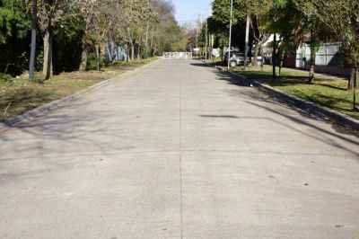 Se inauguraron dos nuevos pavimentos en Los Polvorines