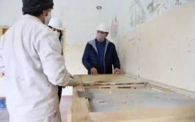 Esteban Echeverr�a: Gray supervis� el inicio de tercera etapa de obras del Hogar Escuela 