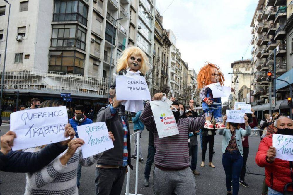 Comerciantes de galeras protestaron en pleno centro de Crdoba y convocaron a una nueva marcha