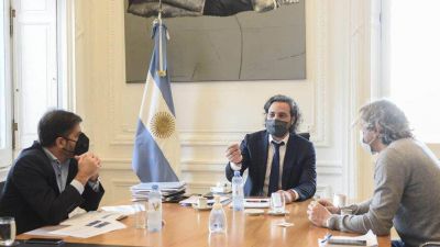 Santiago Cafiero se reuni� con los jefes de Gabinete de Larreta y Kicillof para definir las restricciones en el AMBA